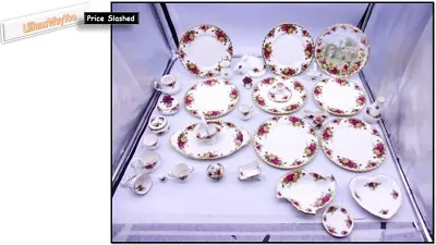 Buy Vintage Royal Albert Old Country Roses Bone China Plates & Ornaments 1st Quality • 12£