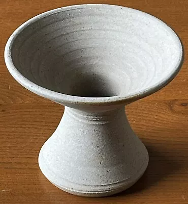 Buy Studio Pottery Art Vase Diablo Shape Stoneware Marked Stamped Artist Unknown • 14£