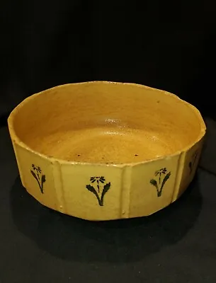 Buy Unique Antique Yelloware Stoneware Bowl N6 • 81.64£