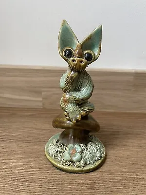 Buy Yare Pottery Dragon “sitting On Toadstool” Vintage/rare 6” • 75£
