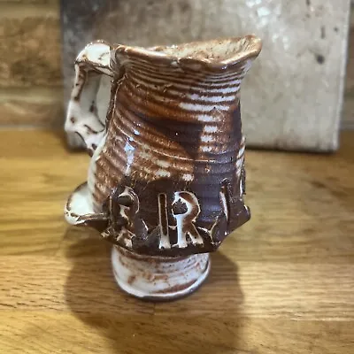 Buy Vintage Mid Century Briglin Pottery Cup / Mug. One Off Hand Made Impressed Logo • 39£