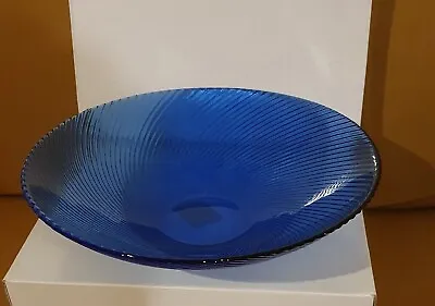 Buy Large Vintage Blue Glass Bowl • 9.50£