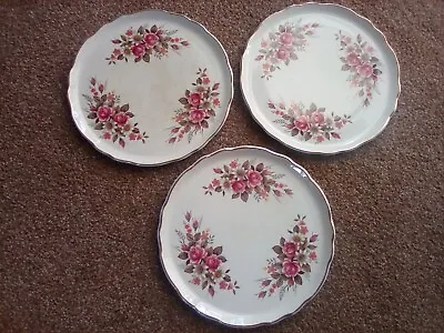 Buy 3 OLD FOLEY JAMES KENT STAFFORDSHIRE PLATES With FREE POSTAGE • 15£