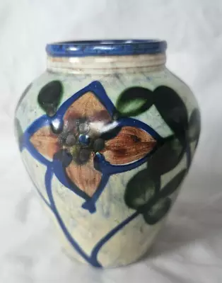Buy Upsala Ekeby Swedish Hand Painted Floral Vase, Mid Century Modern • 50£