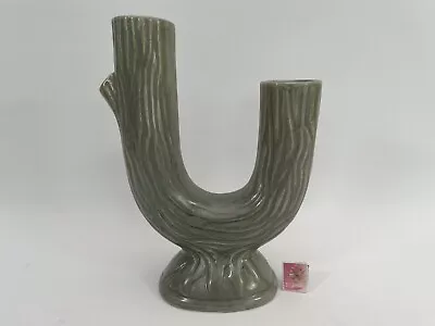 Buy Vintage Dartmouth Pottery Unusual Quirky Log Design Grey Vase 290 Home Decor • 19.99£