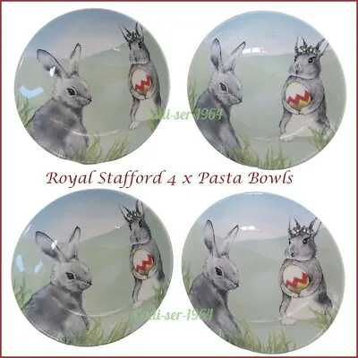 Buy Royal Stafford Easter Bunny 4 X Pasta Bowls 19.5cm SLIGHTLY IMPERFECT • 34.99£