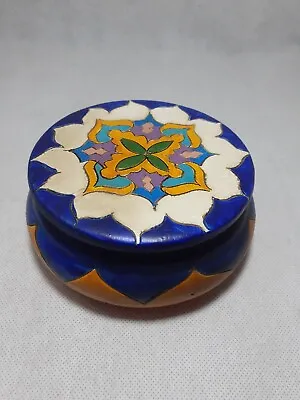 Buy *RUSTIC* Naive Moroccan Style Lidded Studio Pottery Pot Dish • 3.50£