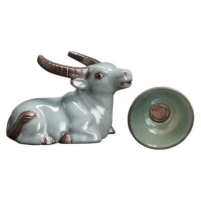 Buy  Ceramics Saucer Lovely Bull Ornament Dining Room Table Decor • 19.99£