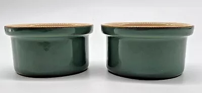 Buy Rare Pair X2 Denby Manor Green Individual Ramekin Dishes • 19.99£
