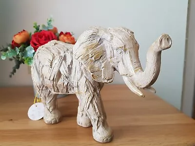 Buy Leonardo Elephant Driftwood Effect Ornament Sculpture Figurine New In Box UK • 22.95£