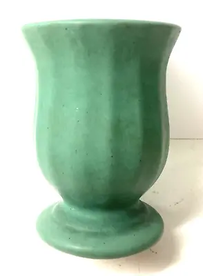 Buy Pfaltzgraff Art Pottery York PA Arts & Crafts Vase 196 Matte Blue/Green Vase • 28.81£