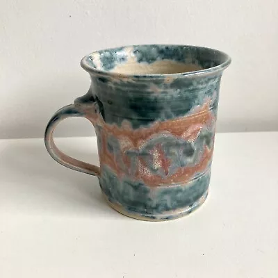 Buy Studio Pottery Mug Green And Tan Glaze Unmarked • 9.99£