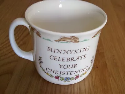 Buy Royal Doulton Bunnykins Childrens CHRISTENING Mug / Cup: Vintage • 0.99£