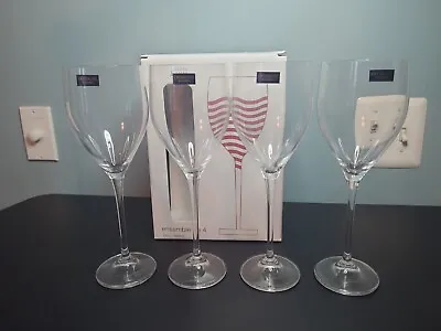 Buy 4 Wine Glasses Lead Free Titanium Crystal Made In Czech Republic Stemmed • 22.76£
