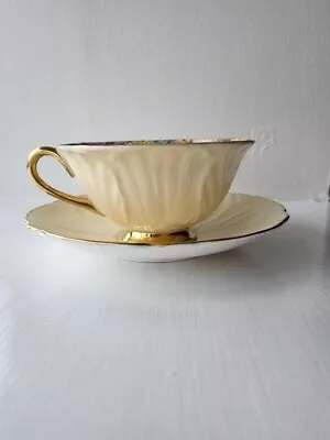 Buy Rare Shelley Teacup And Saucer Oleander Style Rock Garden 413415  • 85£