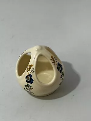 Buy Purbeck Ceramics Swanage White Blue Floral Vase Abstract Pot Decorative #LH • 2.99£