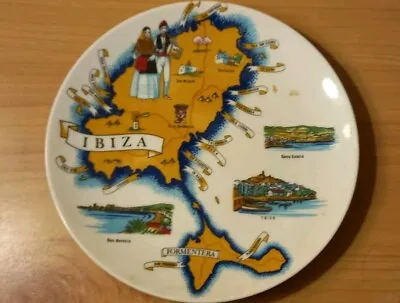 Buy RARE Vintage IBIZA Landmarks Alicante Spain  Porcelain Plate MARKED • 4£