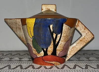 Buy Vintage 1993 Metropolitan Museum Of Art Clarice Cliff Teapot.. • 72.04£