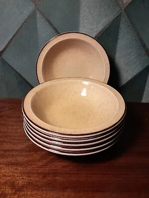 Buy Vintage Poole Pottery Thistlewood 6 X 15cm Dessert Bowls / Plates • 14.99£