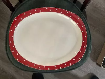 Buy Midwinter Stylecraft  Red Domino  35cm Oval Vintage 1950’s SERVING PLATE • 10£