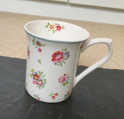 Buy Cath Kidston White Floral Fine Bone China Mug By Queens • 4.99£