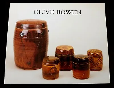 Buy Clive Bowen 2002 Studio Pottery Exhibition Card • 6.99£
