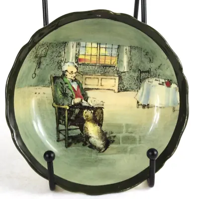 Buy Royal Doulton  Series Ware  Trinket Dish Fireside Pattern Man Sitting With Dog • 29.90£