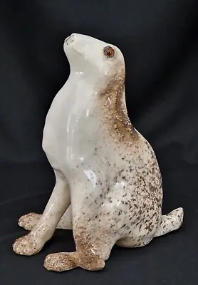 Buy Winstanley Size 4 Pottery Arctic Stargazing Hare Cathedral Glass Eyes New Signed • 60£