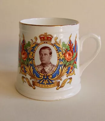 Buy Edward Vlll Porcelain Coronation Mug 1937 Taylor & Kent China Longton • 6.99£