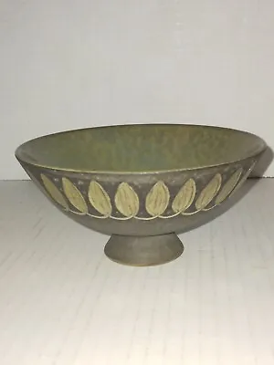 Buy Rare Vintage Danish Art Pottery Pedestal Bowl Einar Johansen Pre SOHOLM BOWL • 79.54£