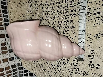 Buy VINTAGE SHORTER AND SON SHELL SHAPED Pink COLOURED VASE  • 16£