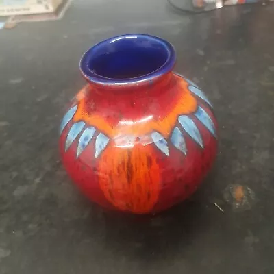 Buy Poole Pottery Volcano Pattern  Vase • 10.50£