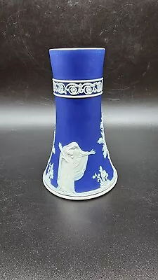 Buy Vintage Wedgwood Blue Jasperware Neoclassical Vases Pitcher Bowl Atomiser • 25£