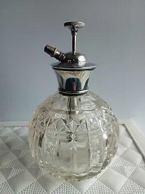 Buy Large Vintage Cut Glass And Silver Topped Perfume Atomiser • 8£