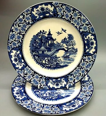 Buy Antique Blue White Dinner Plates Olde Alton Ware England • 18£