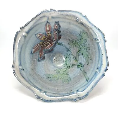 Buy Studio Pottery Hand Painted Floral Bowl Benjamin Eeles Impressed Stamp • 25£