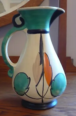 Buy Rare Myott Son & Co Hand-Painted Jester Jug / Vase Art Deco • 70£