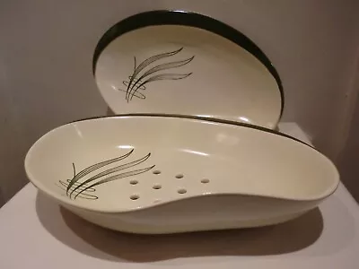 Buy Carlton Ware   Australian Design   Cress Dish And Drainer Plate Hand Painted . • 15£