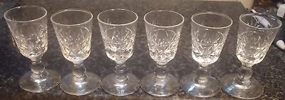 Buy Set Of 6 Vintage Brierley Crystal Hand Cut Liquor Glasses Stephens & Williams • 9.99£