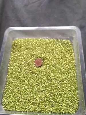 Buy 200 Gram Of Size 11  Lime Silver Lined Glass Seed Beads LAST 1 • 2.70£