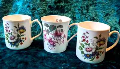 Buy 2 X Jason Works  Floral Design Cups + Queens Fuschia Cup. All Fine Bone China • 6.16£