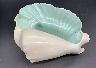 Buy Poole Pottery 2 Tone Retro 308 Large Conch Shell Ceramic Vase • 17.95£