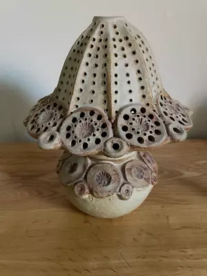 Buy Bernard Rooke Vintage Pottery Lamp - Two Piece With I Think Mushroom Design • 32£
