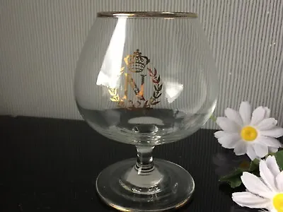 Buy Vintage Napoleon French Cognac Glass Clear Gold Rim Drink Brandy Glassware 300ml • 5£