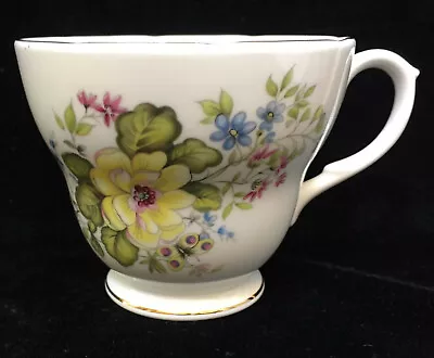 Buy Teacup Duchess Bone China  Rhona Flower Pattern Cup Gold Trim England 400 • 7.57£