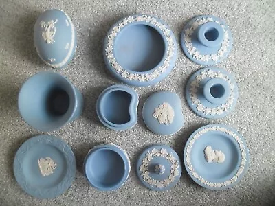 Buy 9 Wedgwood Jasperware Blue And White Pieces In Great Condition • 20£
