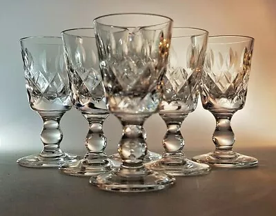 Buy 6 Cut & Etched Crystal Liqueur Cordial Glasses - Royal Brierley Oxford 3  • 16£
