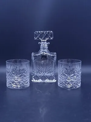 Buy Royal Doulton Dorcester Half Size Decanter And Pair Of Whisky Glasses • 39.90£