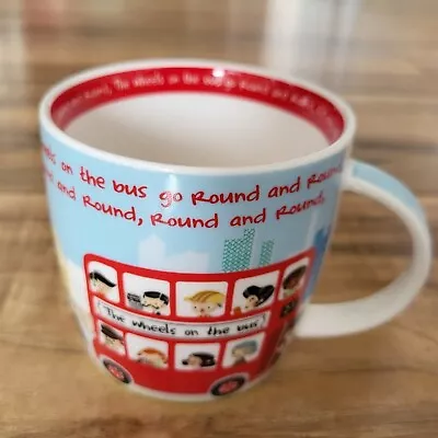 Buy QUEENS CHINA Mug  : LITTLE RHYMES. The Wheels On The Bus Go Round & Round. VGC. • 8.99£