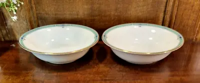Buy EXC. Wedgwood  JADE  SETS 2 CEREAL/DESSERT BOWLS - 15.4cms/6  - VERY RARELY USED • 17.95£